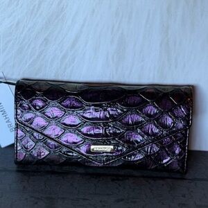 NWT Brahmin Veronica Wallet Passion Purple Excelsior Leather PRICE FIRM
